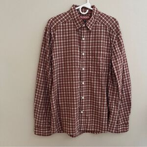 Simms Shirt Mens L Plaid Button Down Long Sleeve Red
Like new
